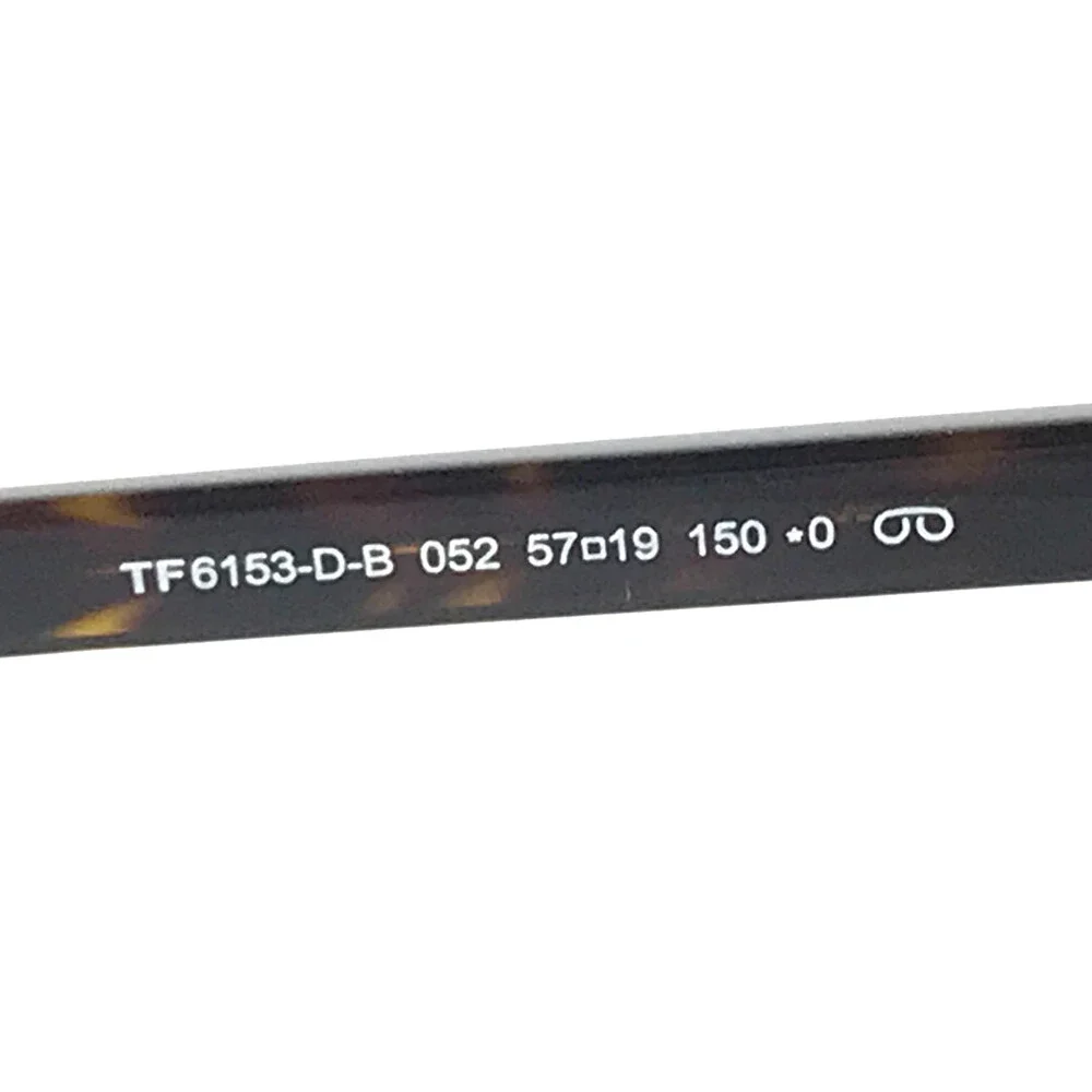 Tom Ford Eyeglasses Frames TF6153-D-B 052 Asian Fit w Magnetic Clip-on 57-19-150